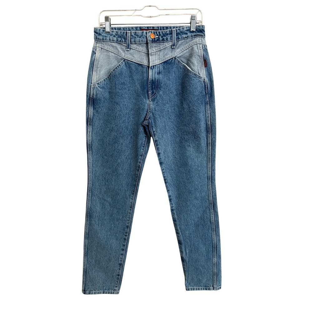 Jordache Cotton Two Tone Western Yoke Tapered High‎ Rise Jeans 29 Westerncore
